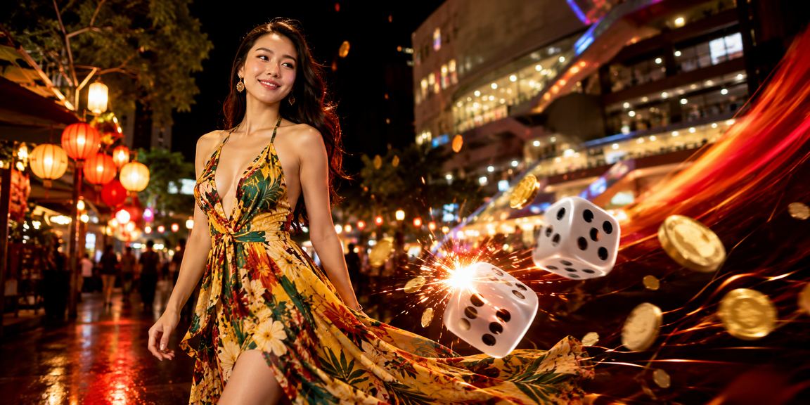 Cảnh chợ đêm Hà Nội với không khí trò chơi tài xỉu sôi động về đêm